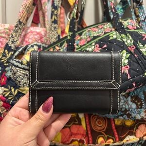 Liz Claiborne black y2k wallet